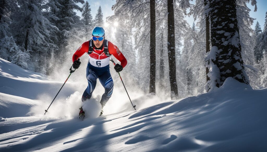 Biathlon kombinasi ski dan menembak