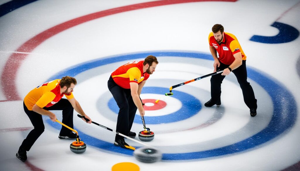 Curling olahraga strategi dan ketepatan