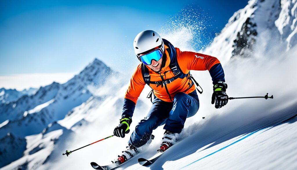 Ski alpen dengan teknik terbaru