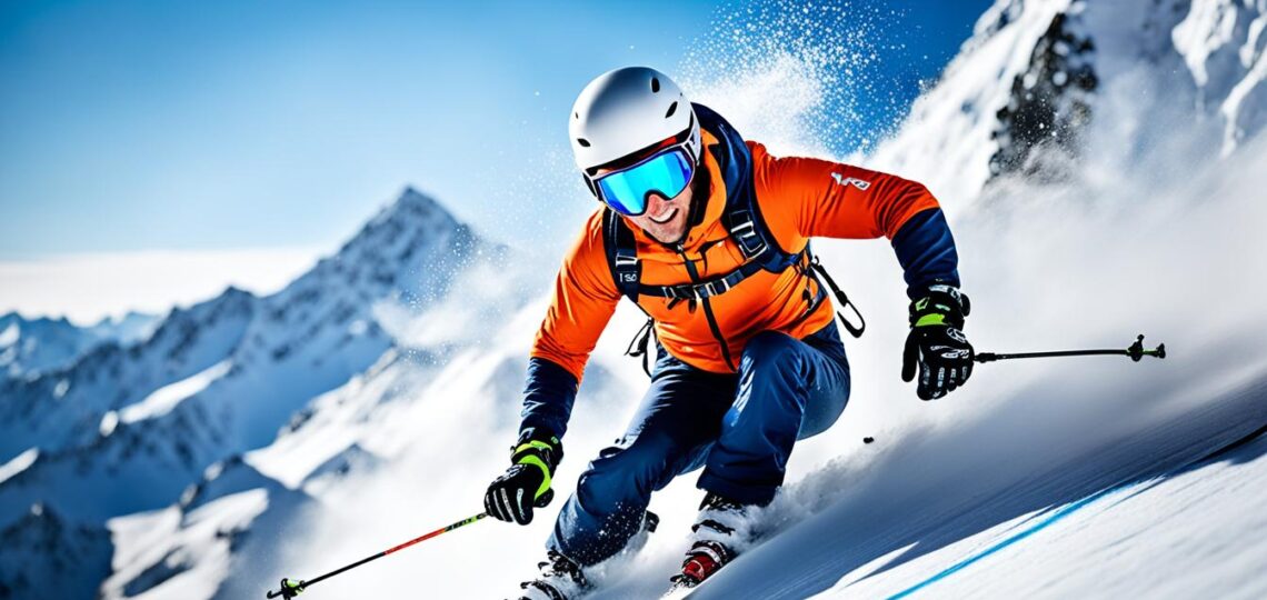 Ski alpen dengan teknik terbaru